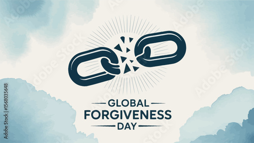 Global Forgiveness Day Broken Chain Symbol Peace Concept