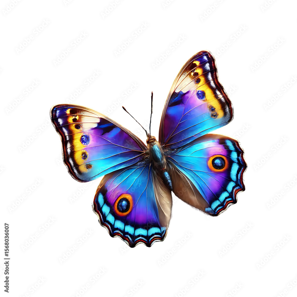 Obraz premium Intricate Realistic Butterfly with Vibrant Colors