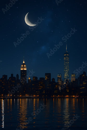 night view of the city