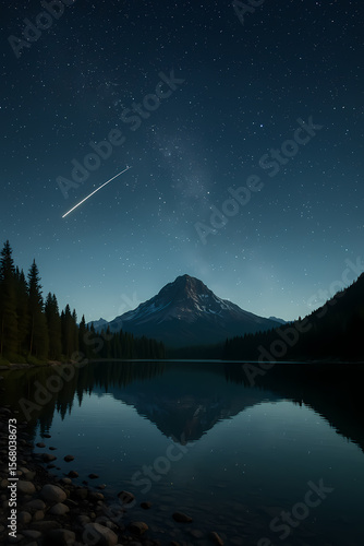 night view of the mountains