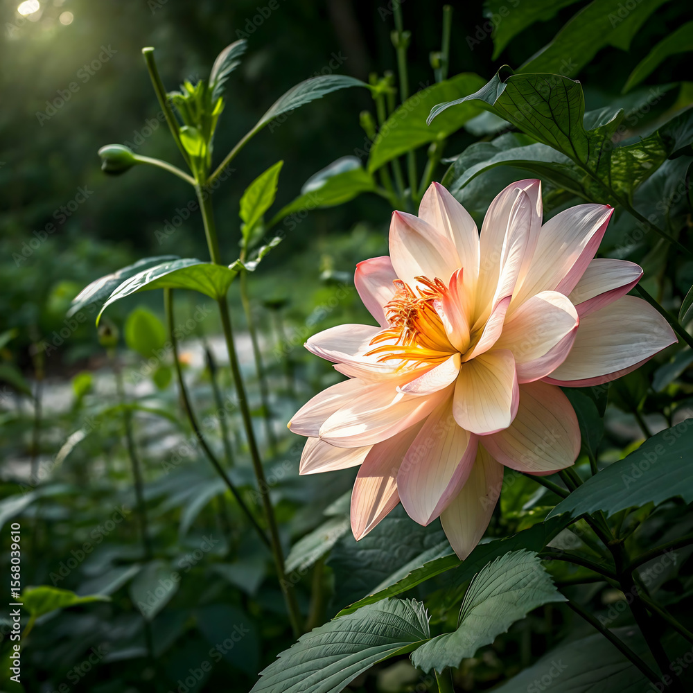 Fototapeta premium Transform Your Garden With Natural Flower Selections Bringing Texture, Scent, and Color Together