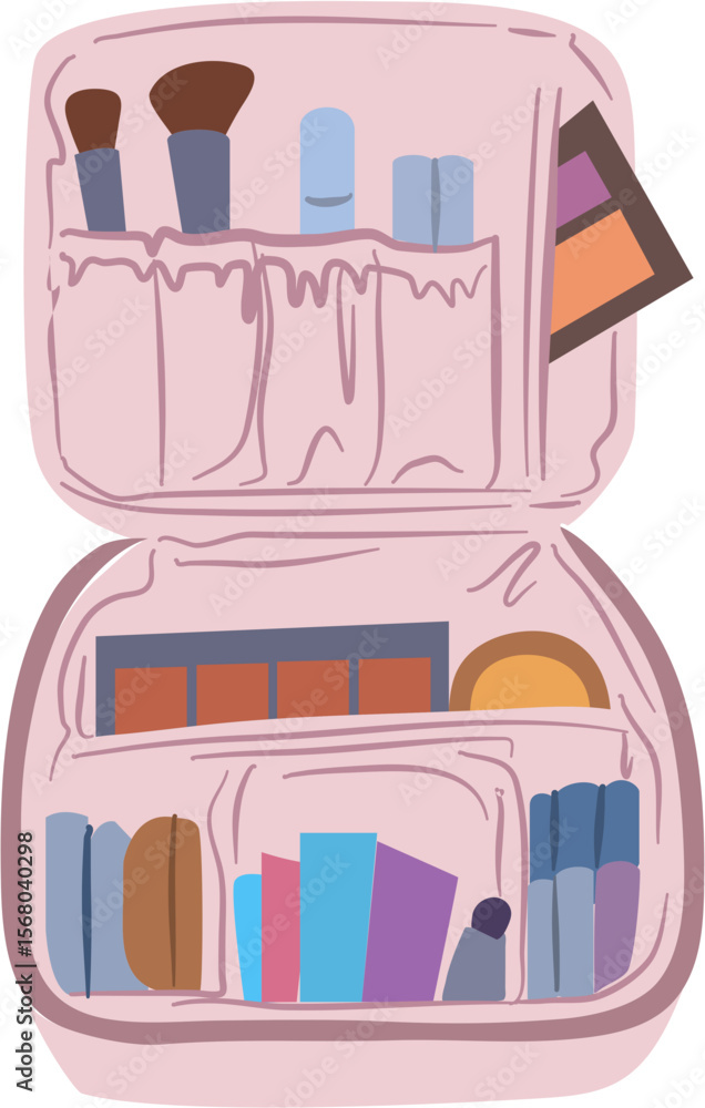 Fototapeta premium Makeup Pouch Essentials