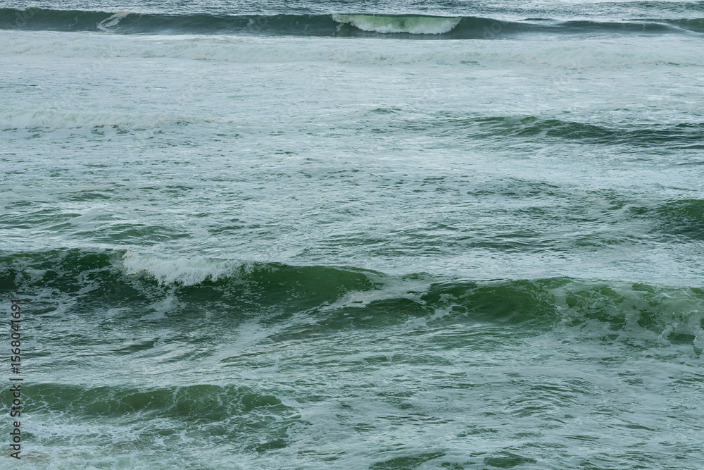 Fototapeta premium The open, stormy waters of the Atlantic Ocean