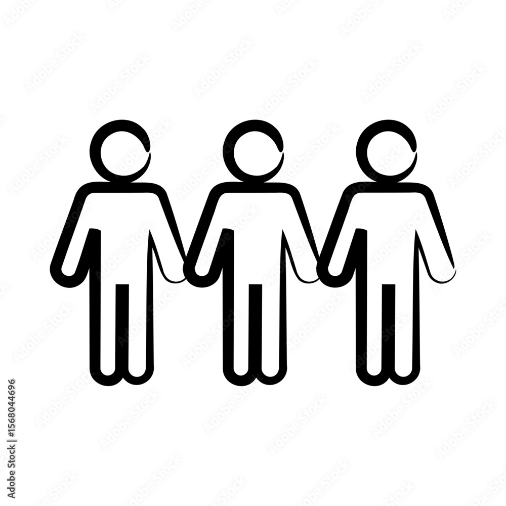 Three People Holding Hands Three People Holding Hands