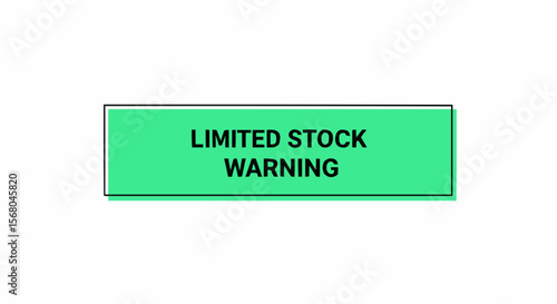 "Limited stock warning message."