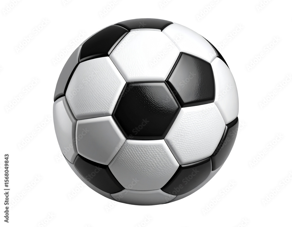 Classic Black and White Soccer Ball Isolated on Transparent Background PNG Classic Black and White Soccer Ball Isolated on Transparent Background PNG