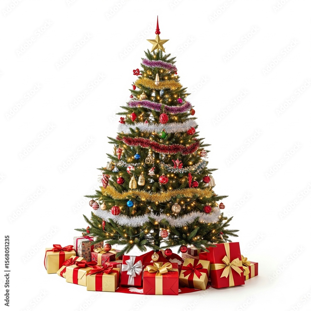 christmas tree with gifts christmas tree with gifts