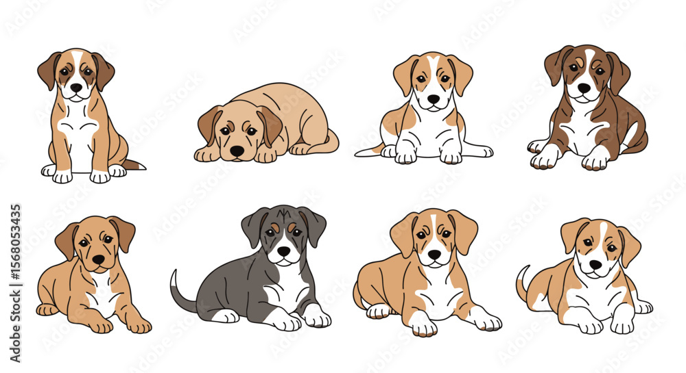 Collection of Adorable Beagle Puppies in Various Poses and Expressions Captivatingly Posed Collection of Adorable Beagle Puppies in Various Poses and Expressions Captivatingly Posed