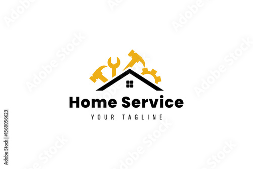 home service logo icon illustration, simple logo for branding