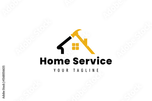 home service logo icon illustration, simple logo for branding