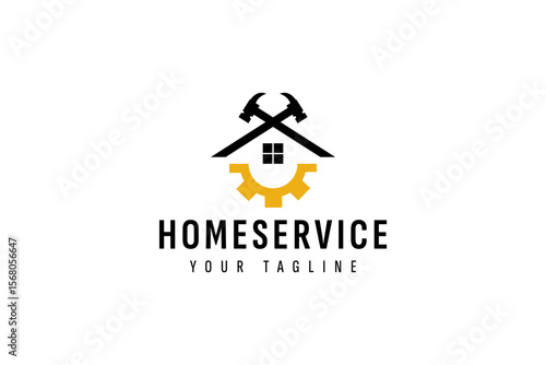 home service logo icon illustration, simple logo for branding