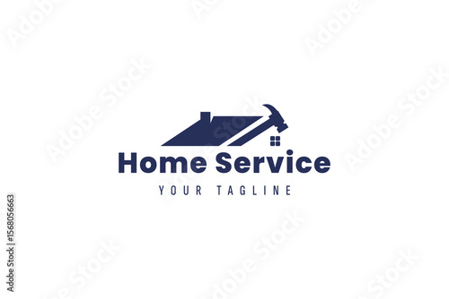 home service logo icon illustration, simple logo for branding