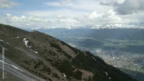 view from the top of the mountain in Innsbruck