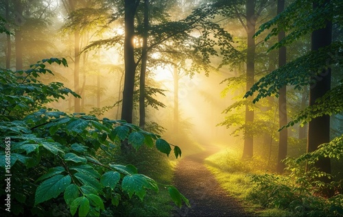 Fototapeta Naklejka Na Ścianę i Meble -  morning in the forest