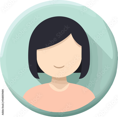 Minimal User Avatar Icon Vector – No Background