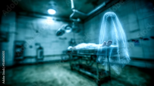 Wallpaper Mural Ethereal Apparition in a Spectral Hospital Room Torontodigital.ca