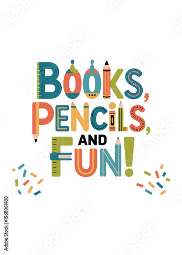 Back To School Typography T-Shirt Design Quote