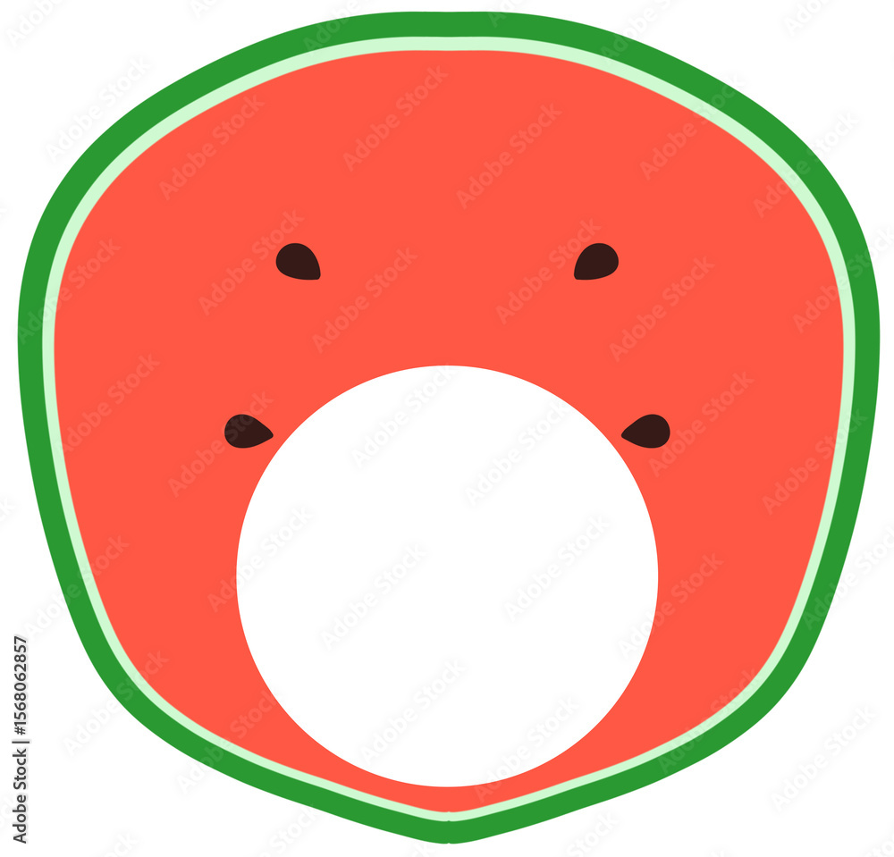 Fototapeta premium 여름_수박(얼굴합성)