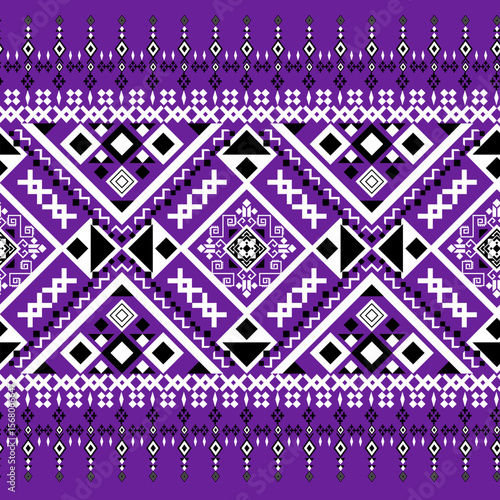 
Ukrainian Pattern Seamless Design - Traditional Ukrainian Embroidery Print Digital Background - Folk Ukrainian Style Motif for Textile Fabric Decor