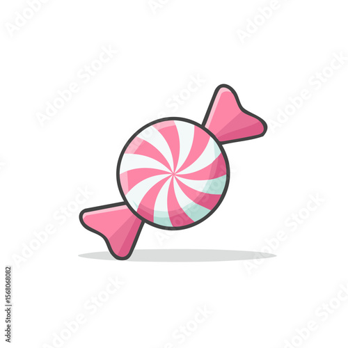 Peppermint Candy Icon Isolated on a Transparent Background