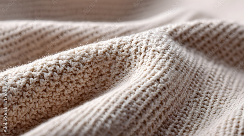 Cozy knitted fabric texture with natural fibers Cozy knitted fabric texture with natural fibers