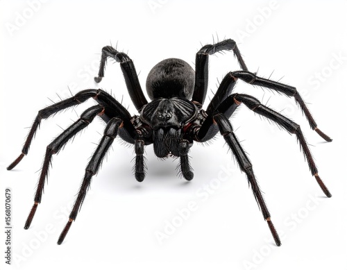 Wallpaper Mural Black spider close-up Torontodigital.ca
