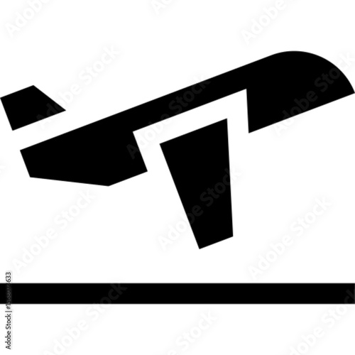 Airplane Taking Off Icon