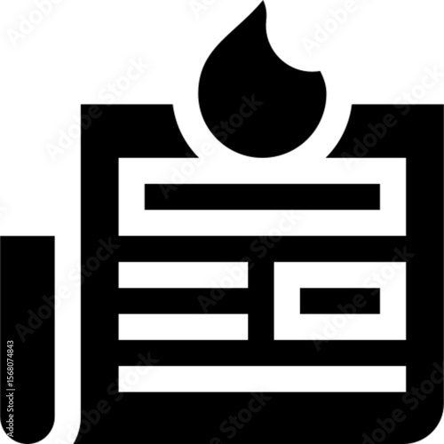 Breaking News Urgent Report with Flame Icon - Latest Updates