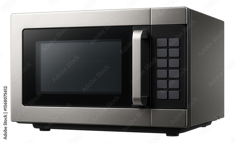 Fototapeta premium A heavy-duty microwave with a durable design, suitable for use in a small cafe.