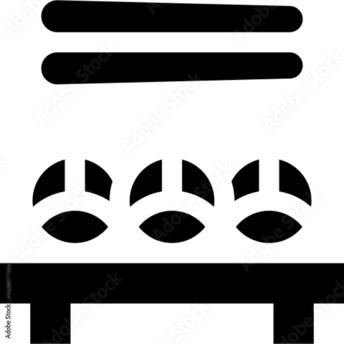 Outline icon of a sushi roll, representing Japanese food, seafood, and traditional cuisine. Ideal for restaurant branding, food delivery apps, menu designs, and culinary content.

