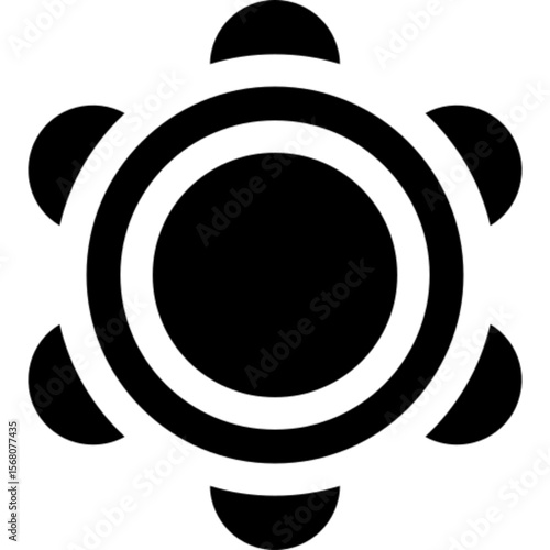 Outline icon of a tambourine, representing rhythm, percussion, and musical performance. Perfect for music apps, instrument guides, concert promotions, and cultural or educational content.

