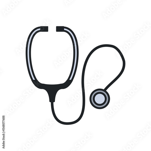 Professional stethoscope for medical testing, ideal for healthcare, clinics, and diagnostic applications.