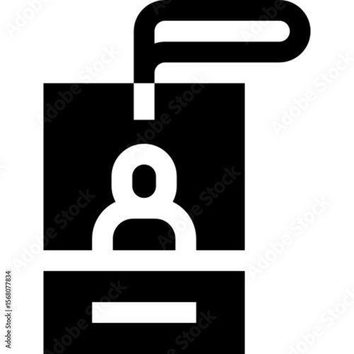 Outline icon of a press pass identification badge, commonly used by journalists and media personnel. Perfect for news-related content, media access visuals, journalism topics, or event accreditation g