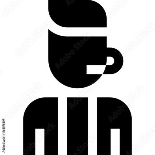Flat vector icon of a journalist working in the field. The illustration includes a person with a microphone, notepad, or camera, symbolizing news reporting, media coverage, and press activities. Ideal
