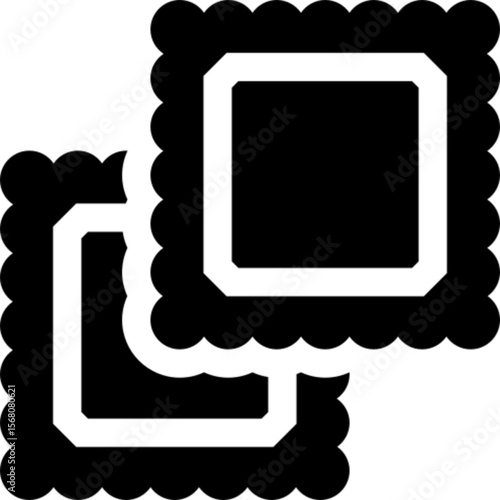 Minimal vector icon of crackers, typically used in festive or snack contexts. Perfect for holiday celebrations, food packaging, party designs, snack branding, and cultural event themes. Clean outline 
