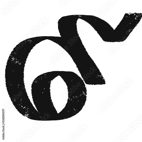 The Thai numeral nine in black.