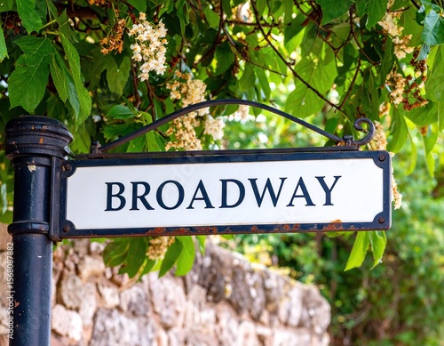 Street sign indicating Broadway