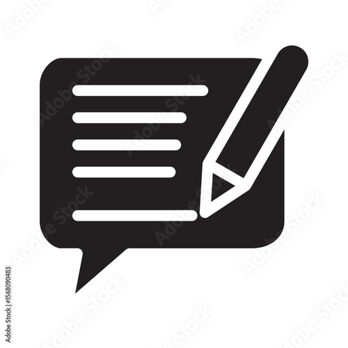 Feedback Form Glyph Icon