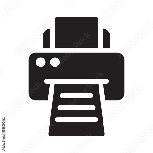 Printer Machine Glyph Icon