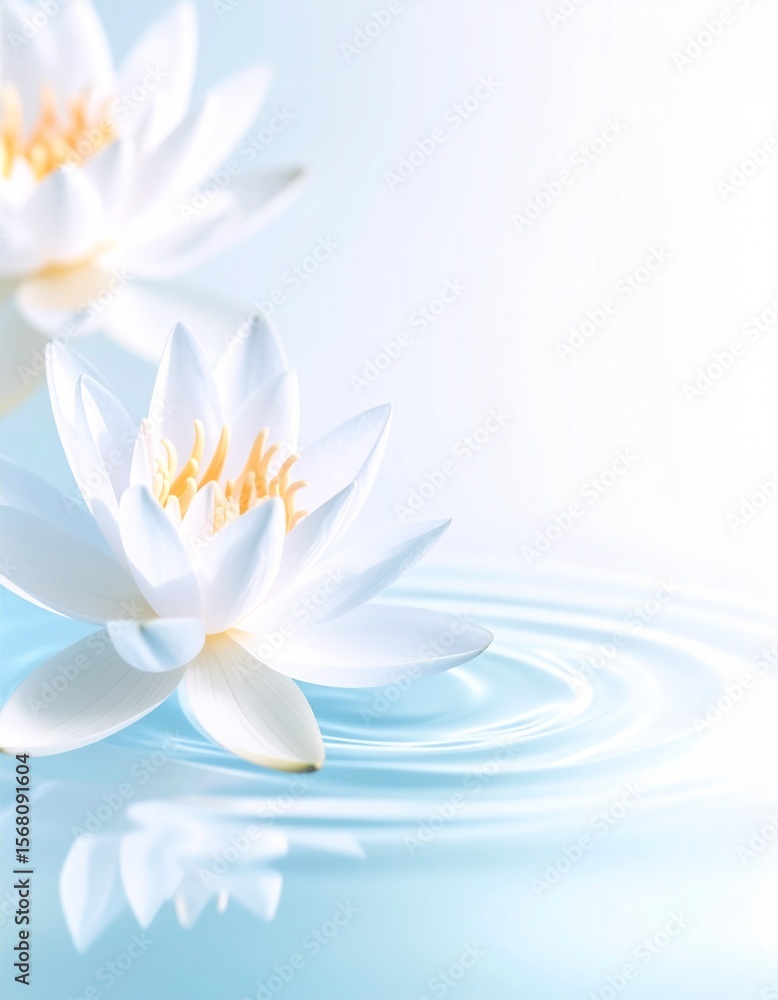 Water lily flower background Water lily flower background
