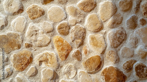 Textured Stone Wall Background with Natural Light