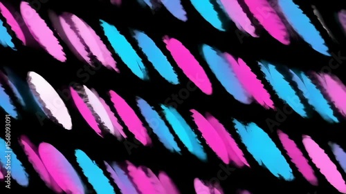 Abstract colorful brushstrokes