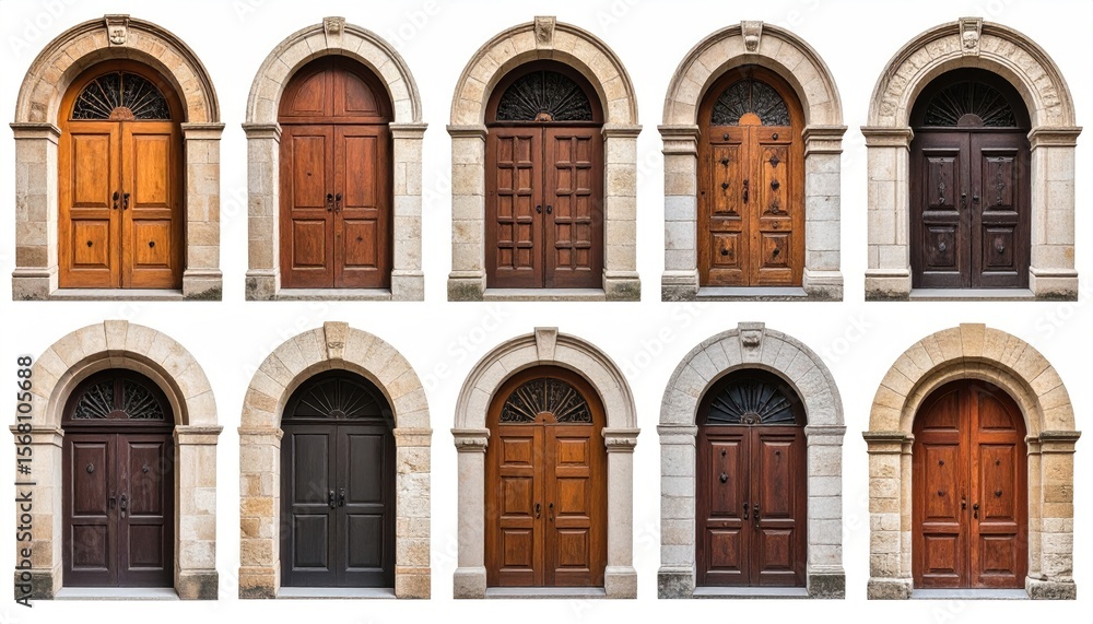 Obraz premium Collection of ornate arched doorways