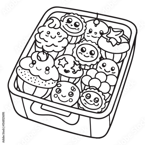 Comfy Kawaii – Cute and Easy Coloring Pages for Teens and Adults | Relaxing Japanese-Inspired Designs | Print
