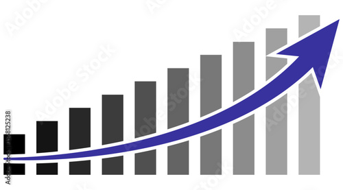 Free Download finance business graph chart on white background. - GFXLoad
