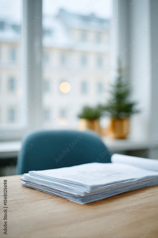 project planner analyzes architectural blueprints at modern minimalist workspace with abundant natural light project planner analyzes architectural blueprints at modern minimalist workspace with abundant natural light