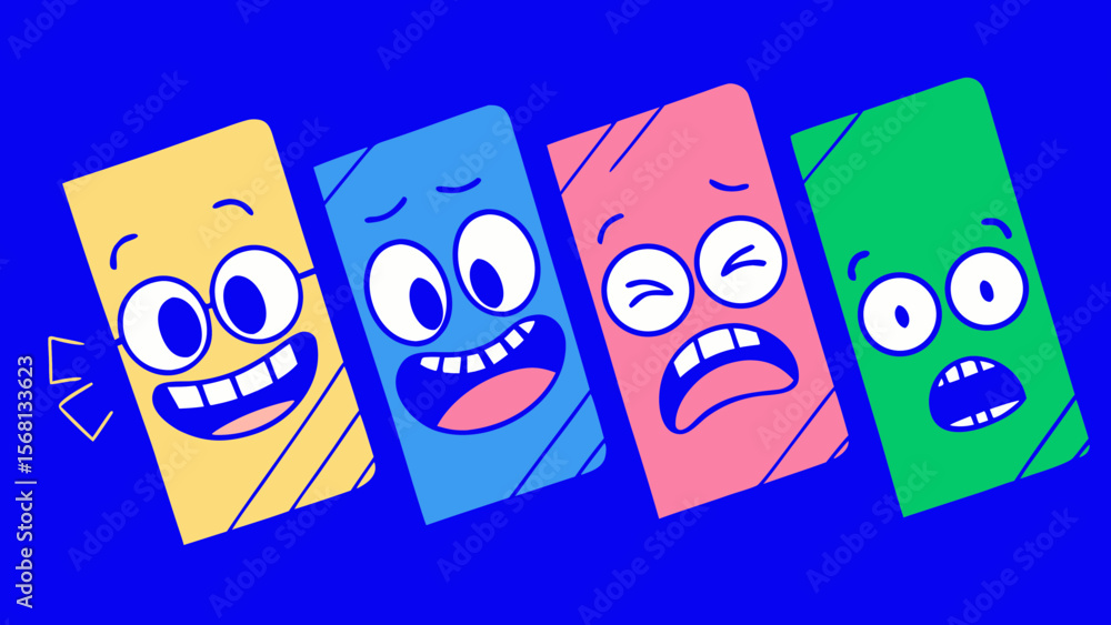 Fototapeta premium cartoon face