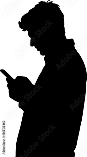 silhouette of a man holding a remote control