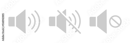 Mute sound icon. mute icon.