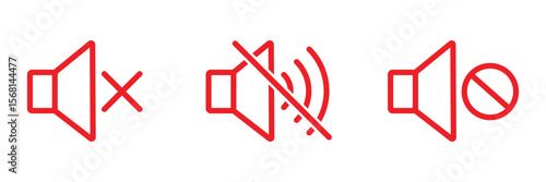 Mute sound icon. mute icon.